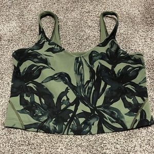 Lululemon Green Floral Align Tank Top